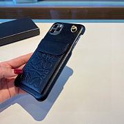 Bagsaaa Loewe Black Leather Phone Case - 5