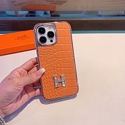 Bagsaaa Hermes Phone Case Crocodile Leather - 3