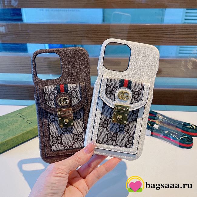Bagsaaa Gucci Phone Case With Strap 2 colors - 1