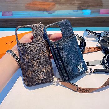 Bagsaaa Louis Vuitton Phone Case With Strap