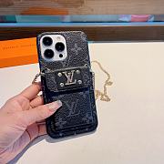 	 Bagsaaa Louis Vuitton Phone Case With Gold Chain  - 2