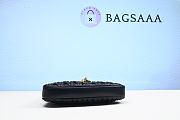 Bagsaaa Black Matelassé Nappa Leather Hobo Bag - 29x20x3.5cm - 5