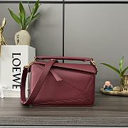 Bagsaaa Loewe Mini Puzzle bag in classic calfskin burgundy - 1