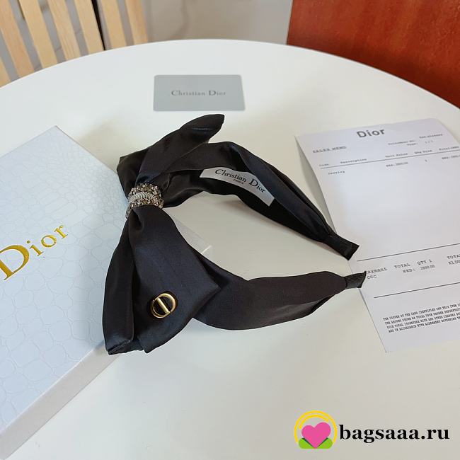 Bagsaaa Dior Black Hairban - 1