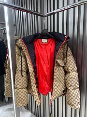 Bagsaaa Gucci Down jacket with removable hood Carmel/Brown - 6
