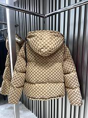 Bagsaaa Gucci Down jacket with removable hood Carmel/Brown - 5