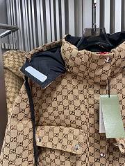 Bagsaaa Gucci Down jacket with removable hood Carmel/Brown - 3