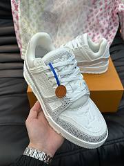 Bagsaa Louis Vuitton Trainer Sneaker White crystals - 1