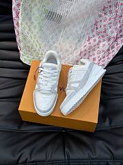 Bagsaa Louis Vuitton Trainer Sneaker White crystals - 4