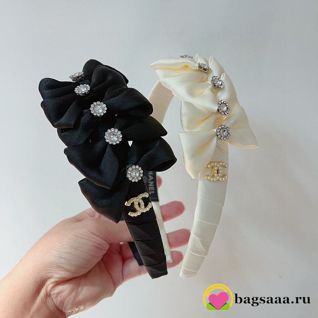 Bagsaaa Chanel Hairban black/white - 1