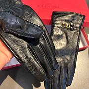 Bagsaaa Valentino Leather Black Gloves - 6