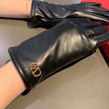 	 Bagsaaa Valentino Leather Black Gloves 02