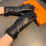 Bagsaaa Hermes Black Leather Gloves - 1