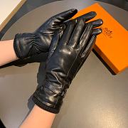 Bagsaaa Hermes Black Leather Gloves - 6