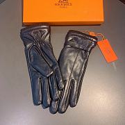 Bagsaaa Hermes Black Leather Gloves - 4