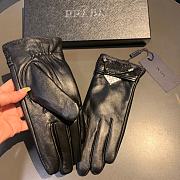 Bagsaaa Prada Black LEather Gloves - 2