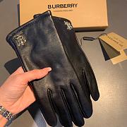 Bagsaaa Burberry Black Leather Gloves - 6