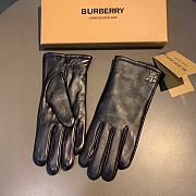 Bagsaaa Burberry Black Leather Gloves - 4