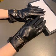 Bagsaaa Gucci Black Leather Gloves - 1