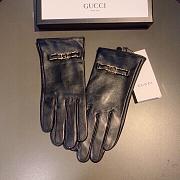Bagsaaa Gucci Black Leather Gloves - 3