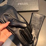 Bagsaaa Prada Nappa Leather Black Gloves With Pouch - 2