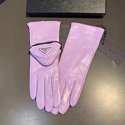 Bagsaaa Prada Nappa Leather Purple Gloves With Pouch - 2