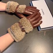 Bagsaaa Chanel Fur and Leather Gloves black/brown - 3