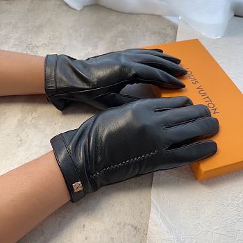 Bagsaaa Louis Vuitton Black Leather Gloves 02