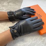 Bagsaaa Hermes Black Leather Gloves 02 - 1