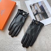 Bagsaaa Hermes Black Leather Gloves 02 - 4