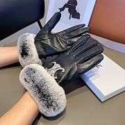 Bagsaaa Celine Black Leather Fur Gloves - 5