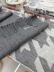 Bagsaaa Dior Scarf Houndstooth Pattern Grey - 35*180cm - 5