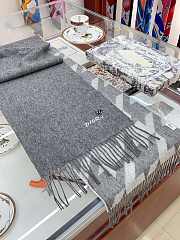 Bagsaaa Dior Scarf Houndstooth Pattern Grey - 35*180cm - 3
