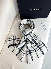 	 Bagsaaa Chanel Scarf Striped White - 40x190cm - 6