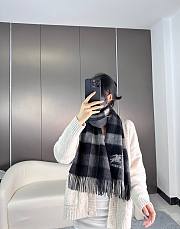 Bagsaaa Burberry Black Scarf - 30x190 cm - 1