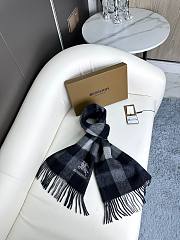 Bagsaaa Burberry Black Scarf - 30x190 cm - 2