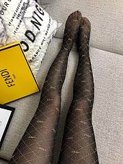 	 Bagsaaa Dior Black Tights With Gold Lines - 1