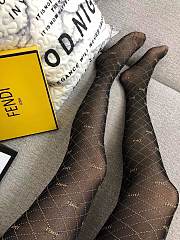 	 Bagsaaa Dior Black Tights With Gold Lines - 3