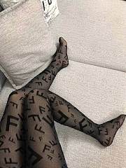 	 Bagsaaa Fendi Black Tights With F Letters - 6