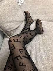 	 Bagsaaa Fendi Black Tights With F Letters - 5