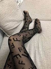 	 Bagsaaa Fendi Black Tights With F Letters - 4