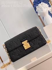 Bagsaaa Louis Vuitton Wallet On Chain Metis Black Bag - 22 x 15 x 5.5cm - 1