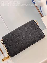 Bagsaaa Louis Vuitton Wallet On Chain Metis Black Bag - 22 x 15 x 5.5cm - 6