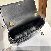 	 Bagsaaa Celine Chain Shoulder Bag Matelasse Monochrome Black Gold - 24x15x5cm - 3