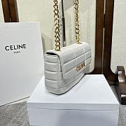 	 Bagsaaa Celine Chain Shoulder Bag Matelasse Monochrome White - 24x15x5cm - 6