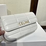 	 Bagsaaa Celine Chain Shoulder Bag Matelasse Monochrome White - 24x15x5cm - 5