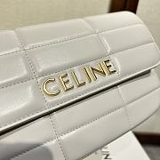 	 Bagsaaa Celine Chain Shoulder Bag Matelasse Monochrome White - 24x15x5cm - 3
