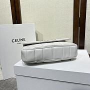 	 Bagsaaa Celine Chain Shoulder Bag Matelasse Monochrome White - 24x15x5cm - 2