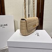 	 Bagsaaa Celine Chain Shoulder Bag Matelasse Monochrome Beige - 24x15x5cm - 5