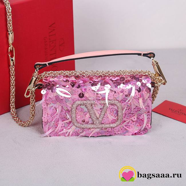 	 Bagsaaa Valentino Garavani Mini loco 3D pink - 19x10.5x5cm - 1
